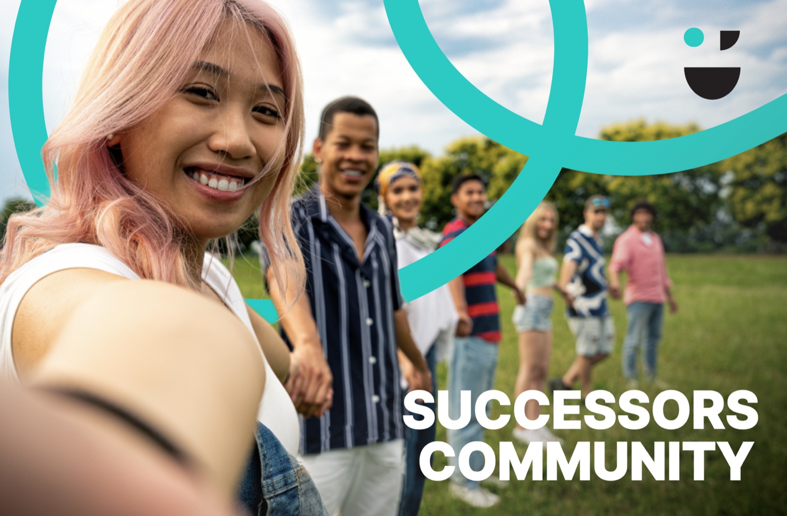 Successors community members together outdoors